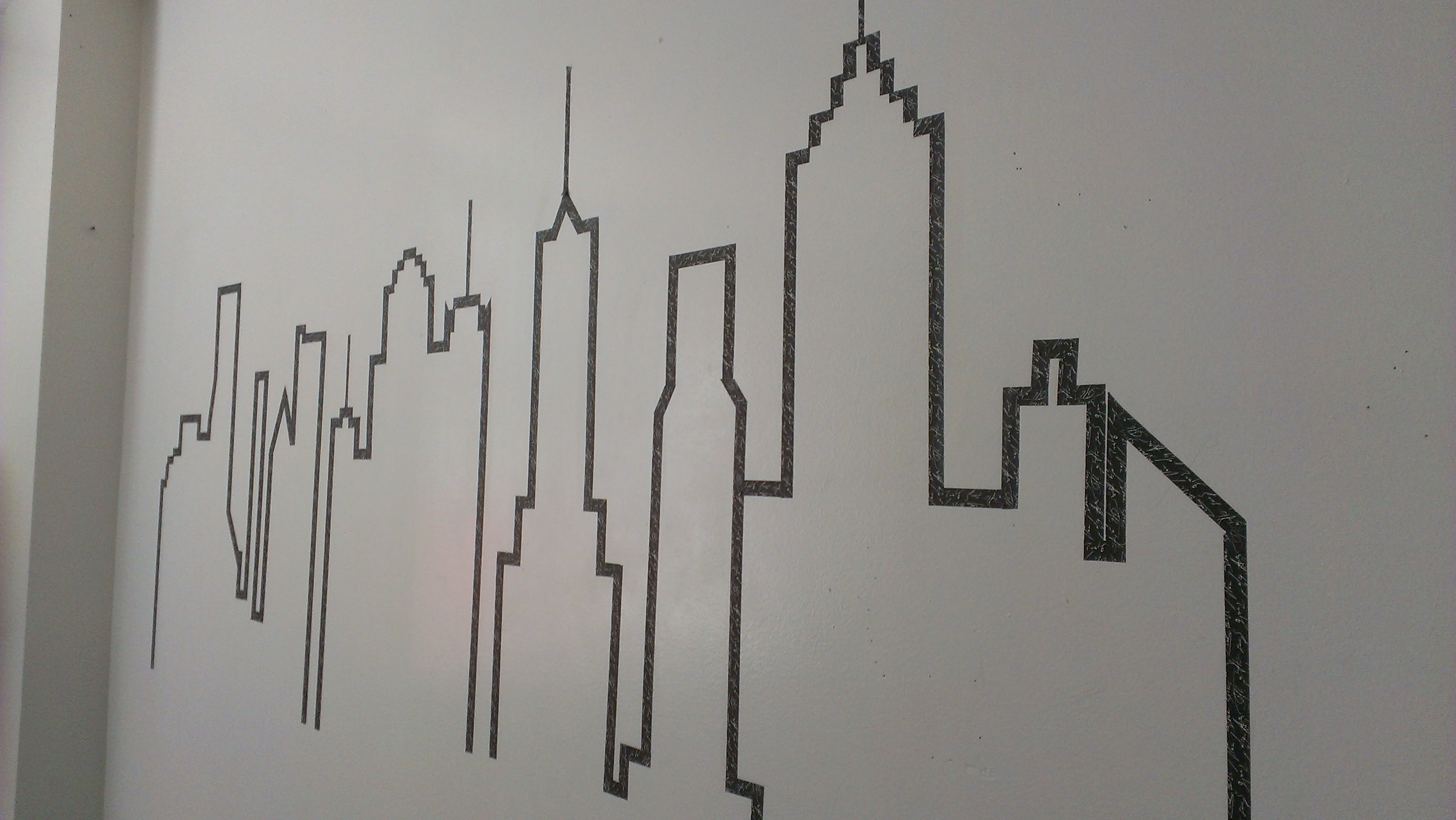 Washi Tape Skyline Mural supergluechic Washi Tape Skyline Mural supergluechic