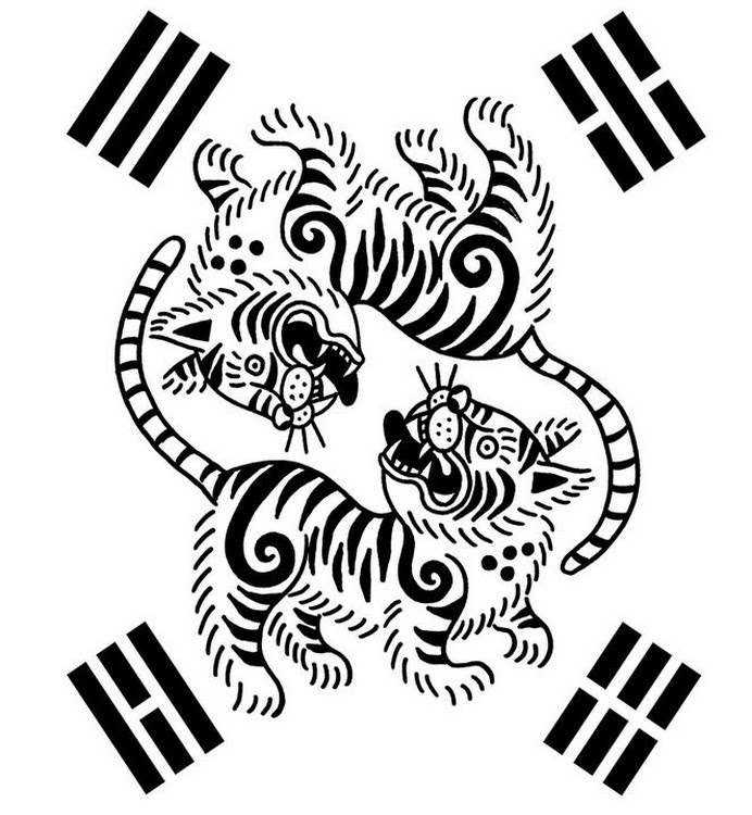 Art Therapy coloring page South korea : Korean tigers 7