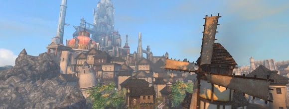 MMOs have Large faction cities with lots of Houses. So ...