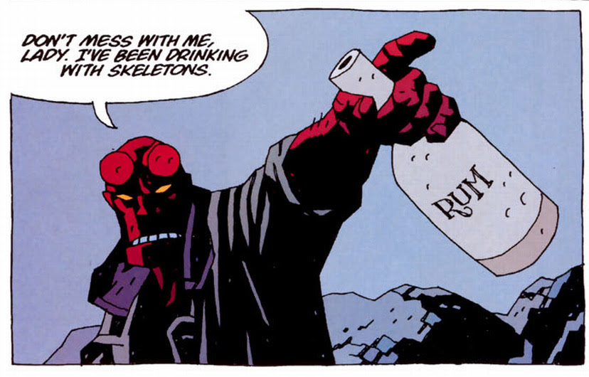 My Favorite Hellboy quote in a poster comics My Favorite Hellboy quote in a poster comics