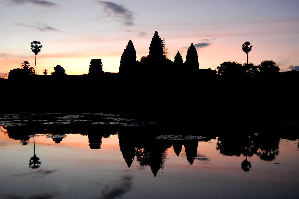 Fotos de Angkor, amanecer en Angkor Wat