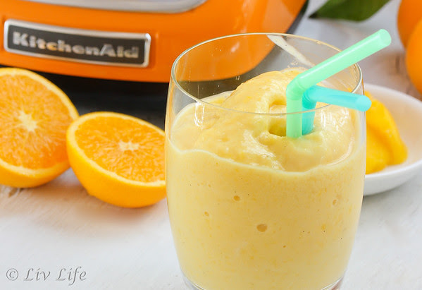 Orange Mango Smoothie with KitchenAid Blender