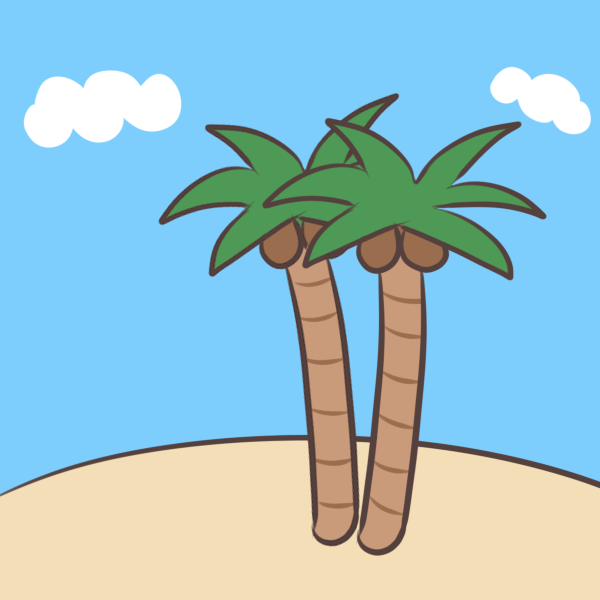南の島のイラスト かわいいフリー素材が無料のイラストレイン