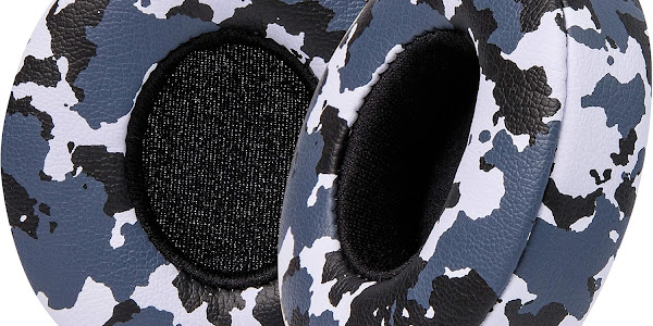 WC Extra Thick Replacement Earpads for Beats Solo 2 & 3 by Wicked Cushions - Ear Pads for Beats Solo 2 & 3 Wireless ON-Ear Headphones - Soft Leather, Luxury Memory Foam, Strong Adhesive  Snow Camo