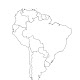 Blank South American Map