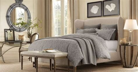 You know those big wooden beds you see at anthropologie or restoration hardware that look oh so dreamy? Grey & Beige bedroom | Bedroom Design Ideas | Pinterest