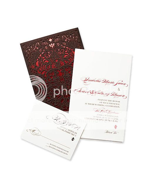 Bella and edward's wedding invitation 