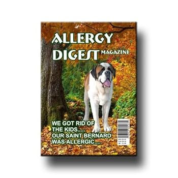 Saint Bernard Allergy Rid Of Kids Fridge Magnet