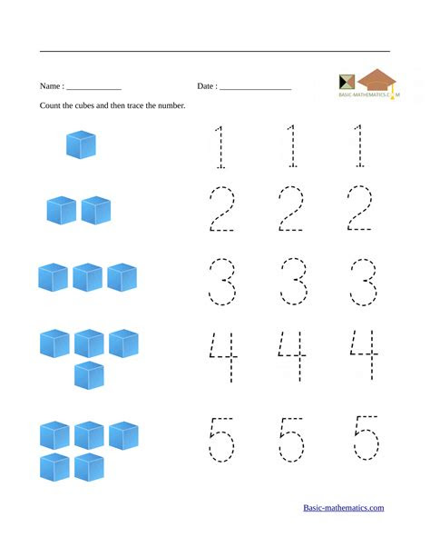  preschool mathematics worksheets