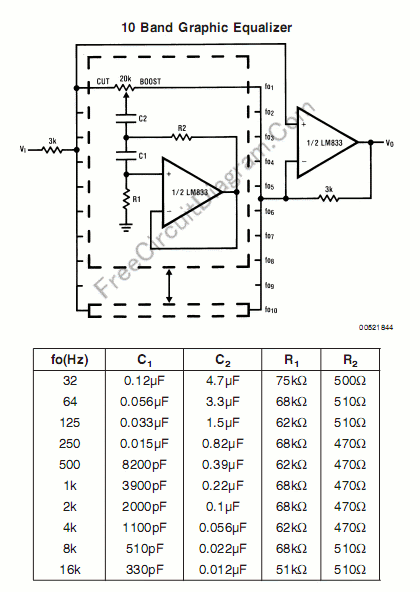 SKEMA 10 BAND EQUALIZER MONO