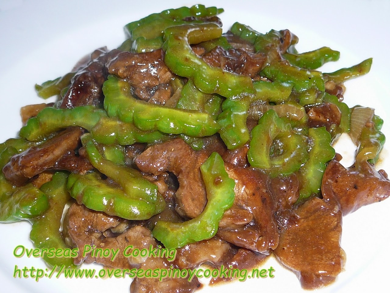 Pork and Ampalaya with Oyster Sauce