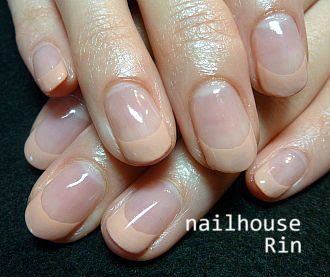 シンプルベージュフレンチネイル シアワセネイル Nailhouse Rin