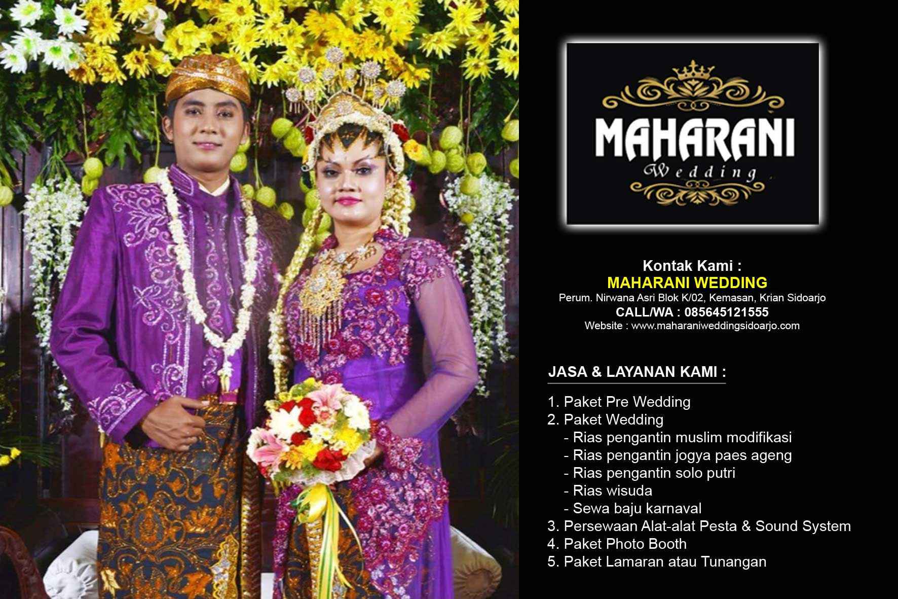MAHARANI WEDDING MURAH SIDOARJO 085645121555 WA MAHARANI WEDDING MURAH SIDOARJO 085645121555 WA