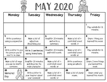 Browse monthly homework calendar resources on teachers pay. monthly homework calendars by joyfully primary tpt