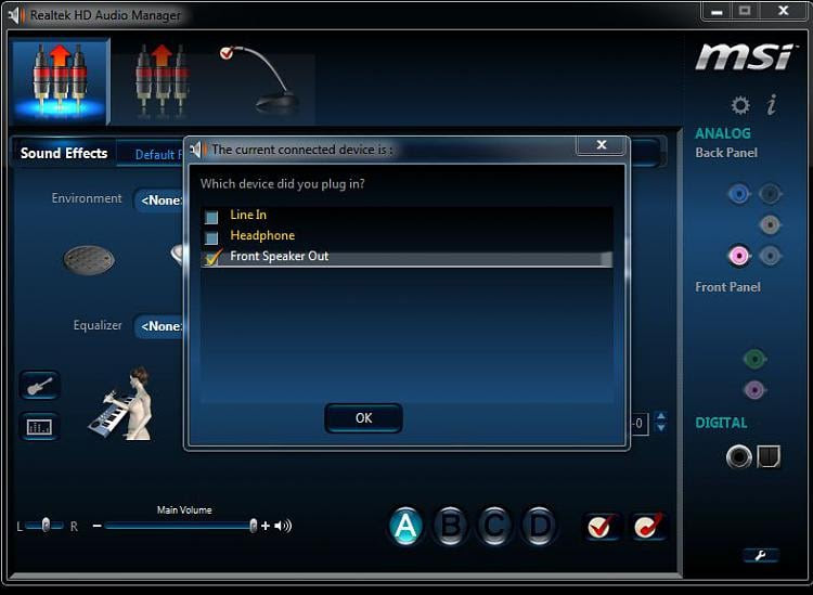 Realtek HD Audio Non Working Rear Speakers - Windows 7 ...