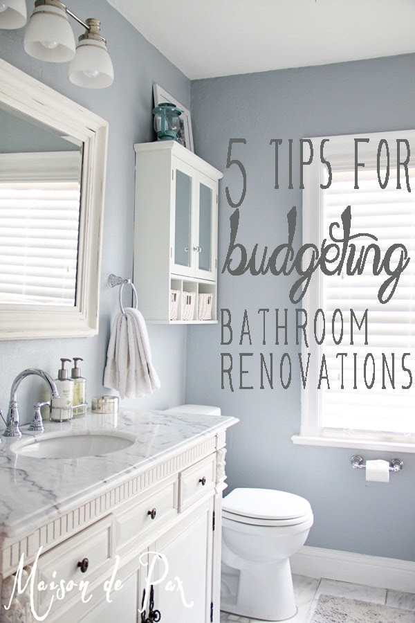 Bathroom Renovations Budget Tips