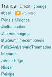Trending Topics no Brasil às 11h22 (Foto: Reprodução)