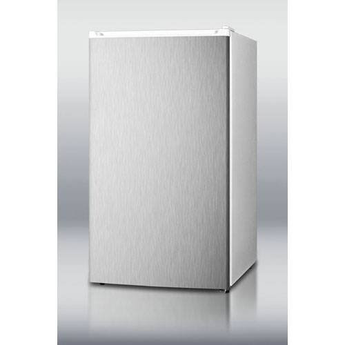 Summit FF41SSADA 3.6 cu. ft. Freestanding Refrigerator w&#1110th Automatic Defrost, Stainless Steel Door