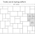 3 Size Paver Layout / Modular paver layout example #1.