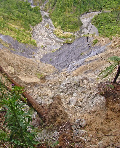 Looking down the mouth of the slip