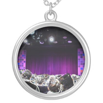 Purple stage solarized theater design pendant