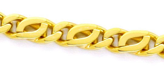 Originalfoto GOLDKETTE PFAUENAUGE TIGERAUGE MASSIV GOLD