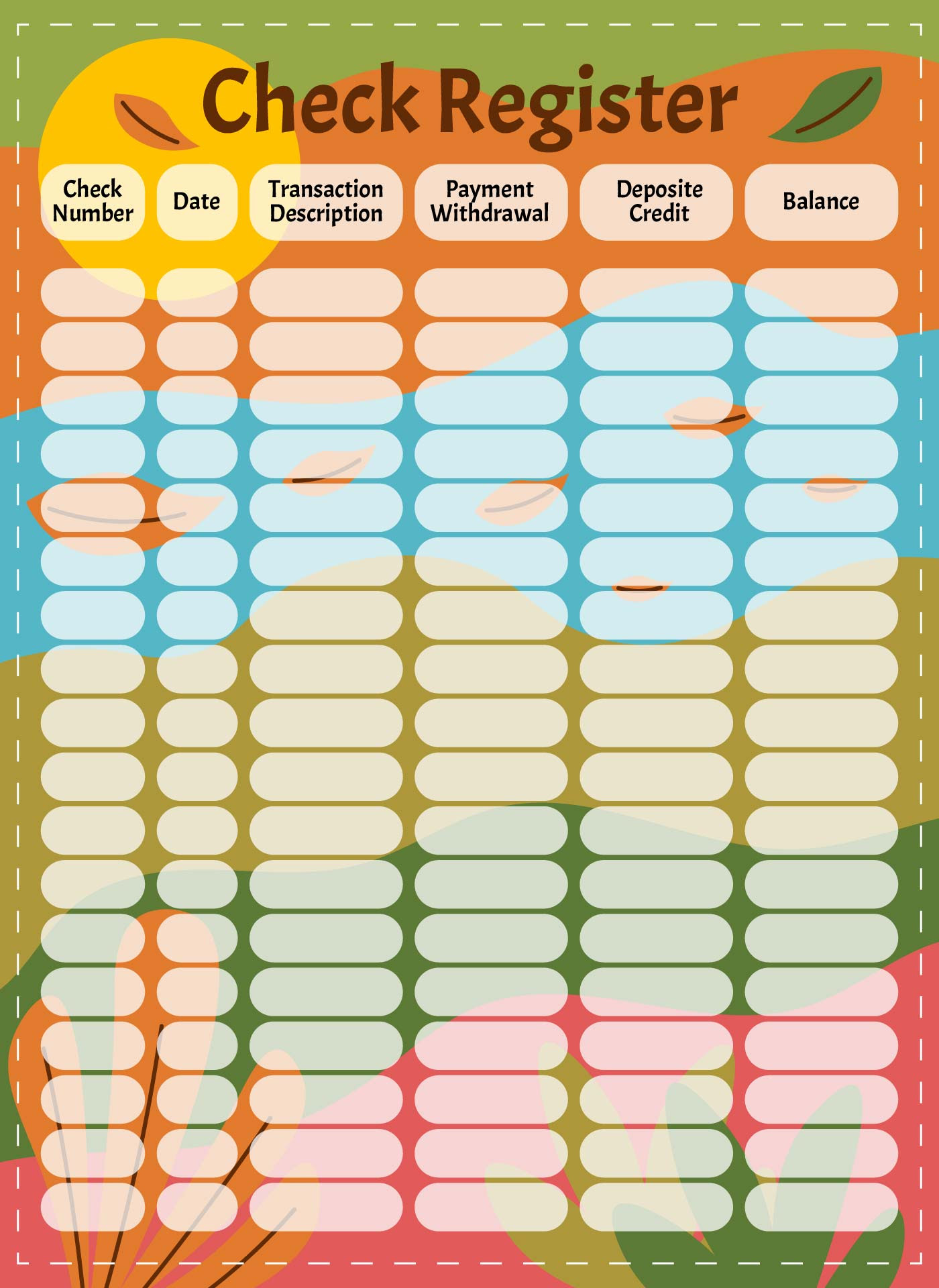 7 Best Images of Blank-Check Register Template Printable - Free Printable Blank Check Register ...