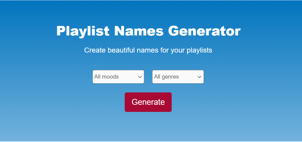 Playlist Names Generator Create Name For Your Music Playlists Chosic