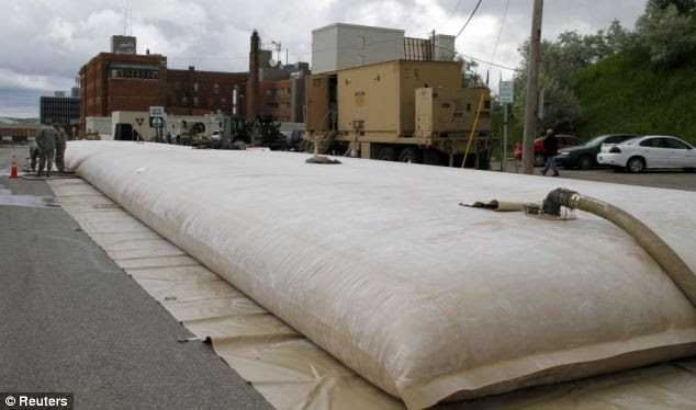 The National Guard provides two large 