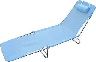 Mainstays Folding Jelly Beach Lounge Chair Orange