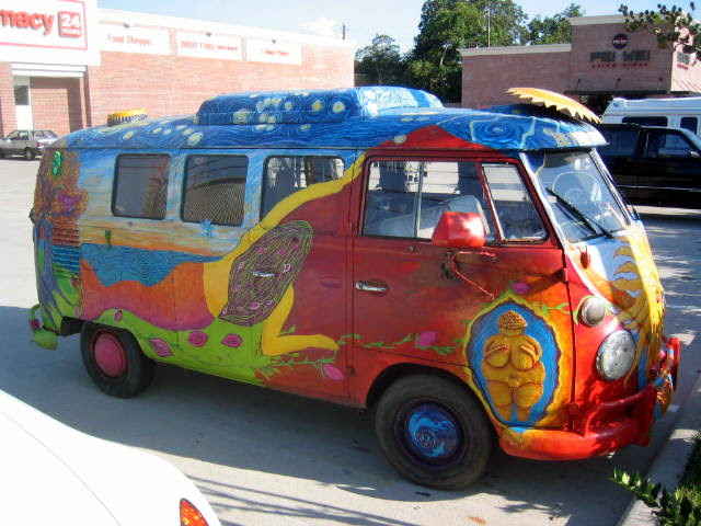 Description Be Your Own Goddess art bus (1967 VW Kombi) IMG 0136.JPG