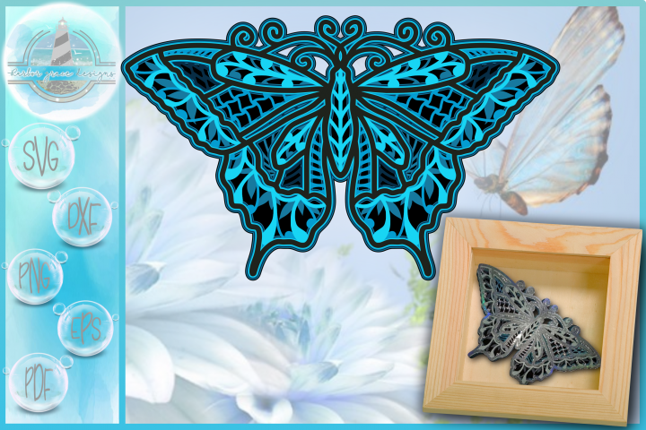 Download 3D Butterfly Mandala Svg Free - 104+ SVG Images File for Cricut, Silhouette and Other Machine