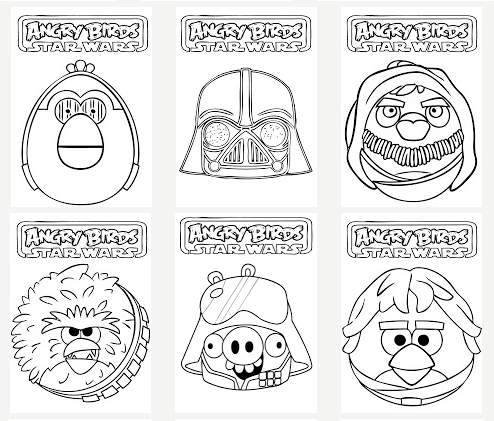 Malvorlagen Angry Birds Star Wars