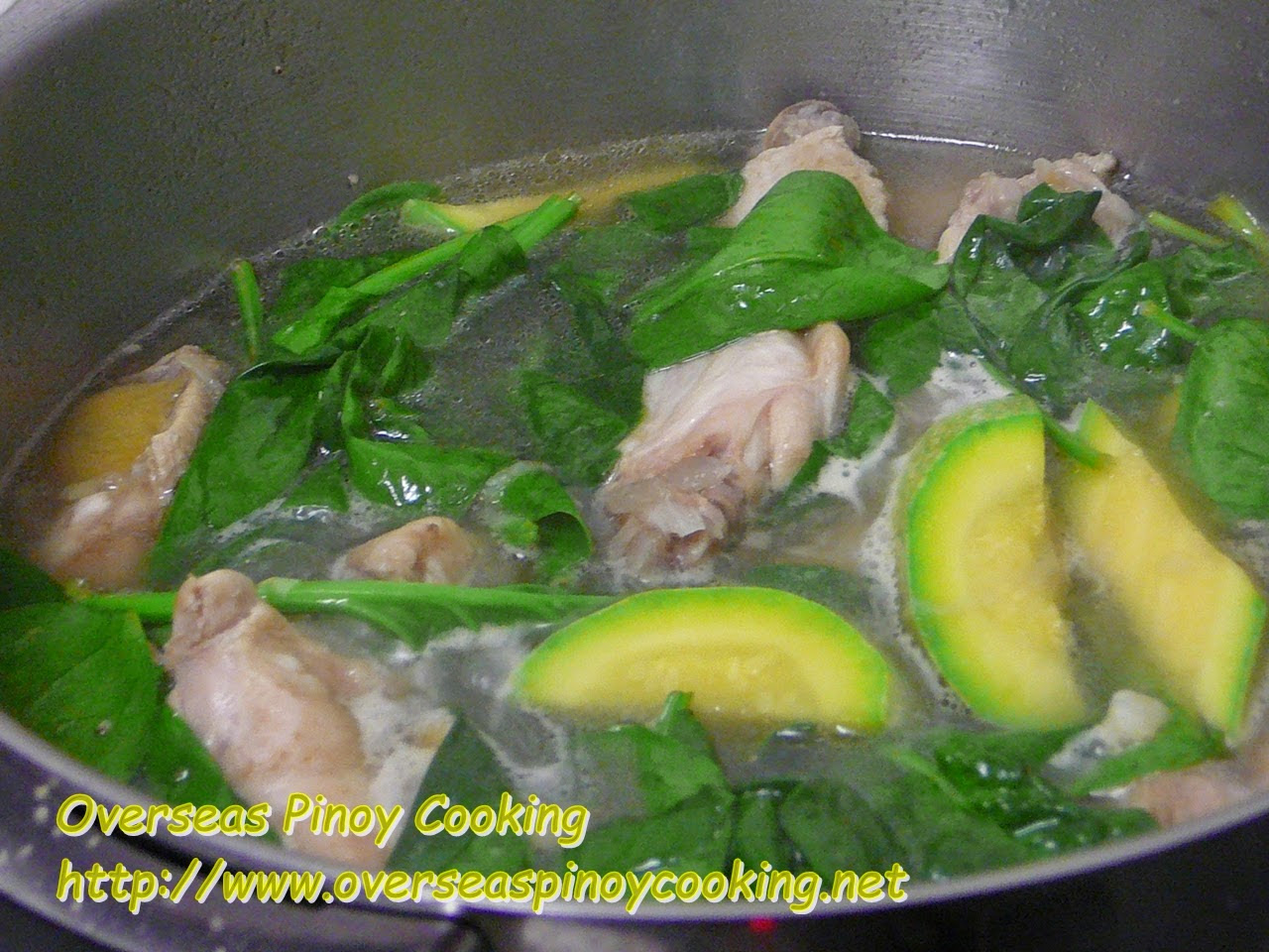 inolang Manok sa Zucchini Cooking Procedure