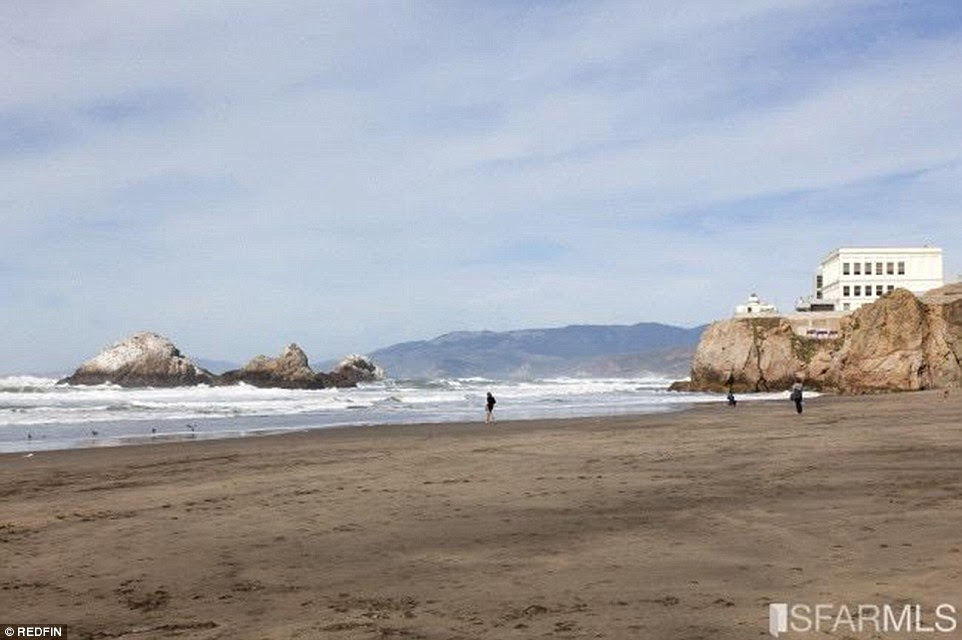 Coveted: While not the sort of beaches where you'd want to swim, the home's nearby shoreline is coveted by home buyers