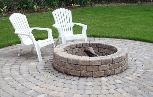 Stone Oasis Circle Firepit Crown Spas Pools