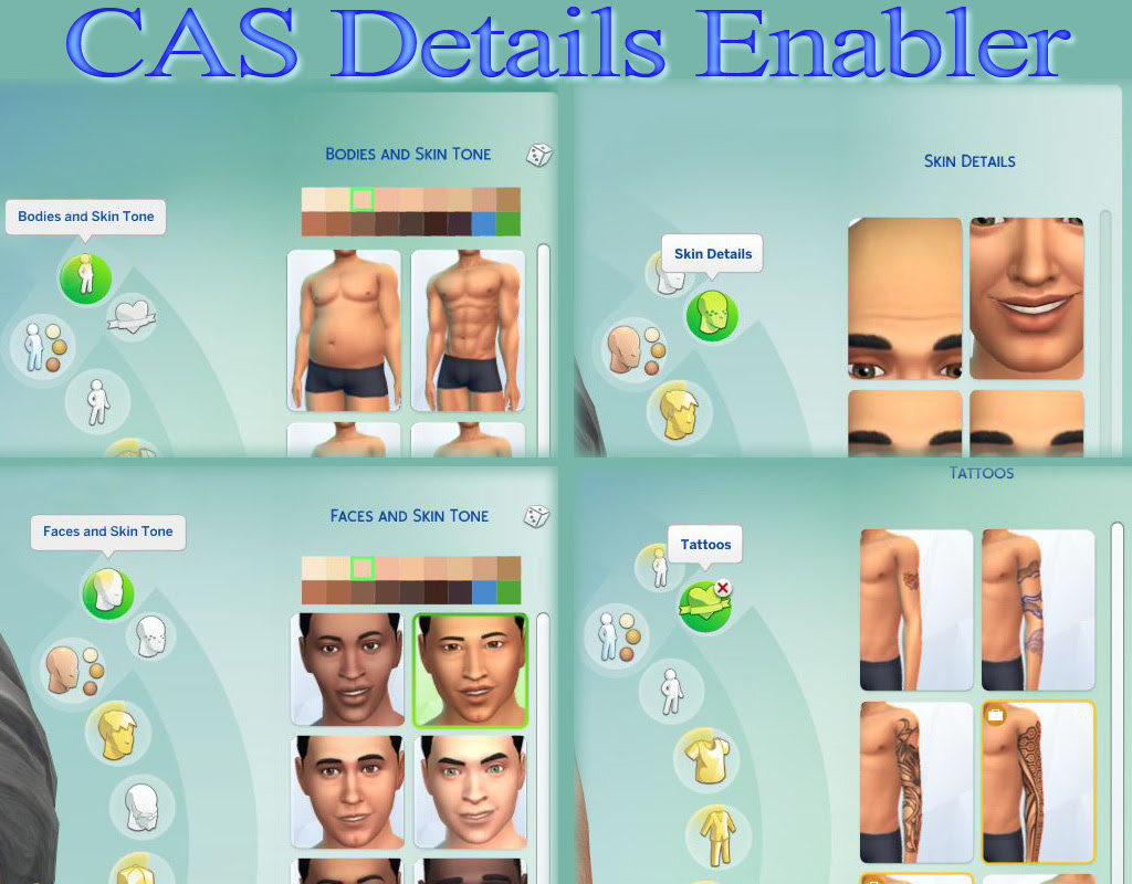 Mod The Sims - CAS Details Enabler