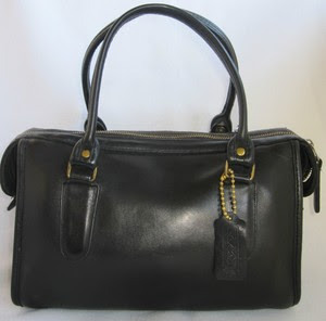 BEAUTIFUL-COACH-RARE-VINTAGE-BLK-LEATHER-DOCTOR-MADISON-HANDBAG-MADE ...
