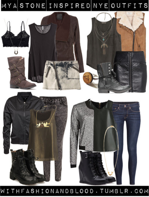 Mya stone inspired NYE outfits by withfashionandblood featuring...