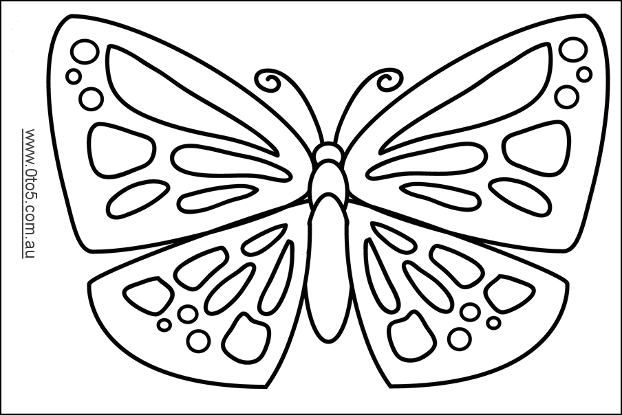 Free Monarch Butterfly Template, Download Free Clip Art ...