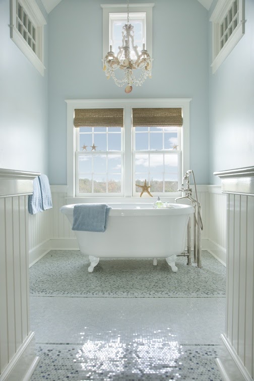 Bathroom Ideas With Blue Tile Floor : 30 magnificent pictures and ideas of burgundy tiles in - Browse photos of ceramic tile bathroom flooring options at hgtv.com.