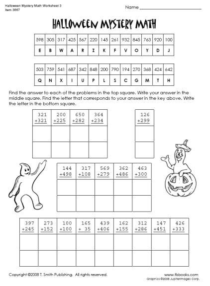  13 best images of halloween code worksheet halloween crack the code