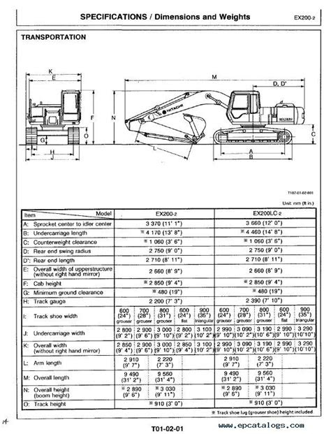 Hitachi EX200-2 Excavator Technical Workshop Manual PDF
