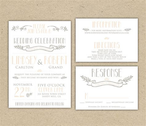 wedding reception invitation templates