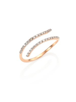 Lumiere Diamond & 14K Rose Gold Pinky Ring