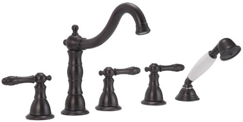 Pegasus 883-0016 Lyndhurst Series Roman Tub Faucet with Hand Shower, Oil Rubbed Bronze