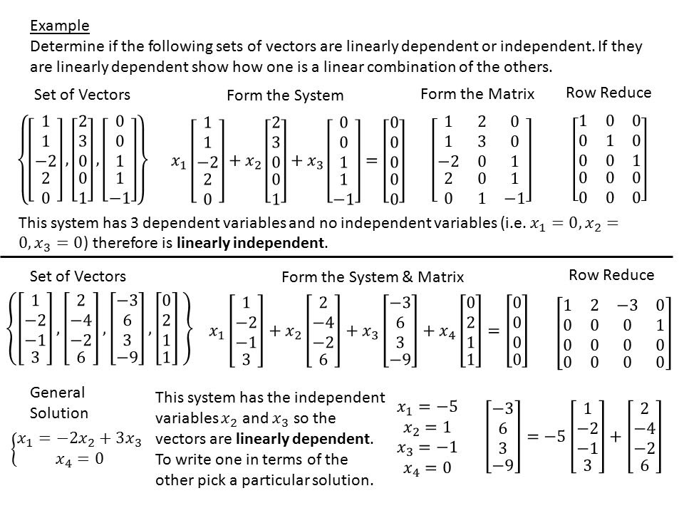 independent are matrices linearly show Linear Nonsingular Independence 1.7 Section Matrices and independent are matrices linearly show Linear Nonsingular Independence 1.7 Section Matrices and