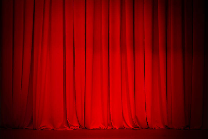 Red Theater Curtain
