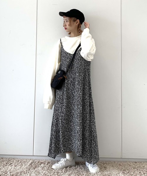 ワンピース E ワンピース ダルメシアン柄キャミワンピース World World Hyphen セール ワンピース Gallery イーハイフンワールドギャラリー のファッション