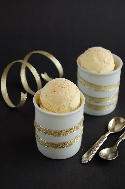 Eggnog ice cream / Sorvete de eggnog